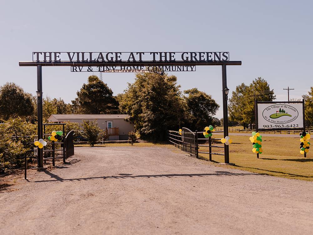 The sign at the entrance to the park