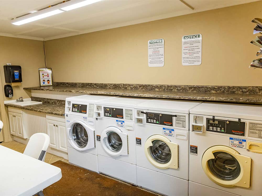 Washers and dryers in the laundry room