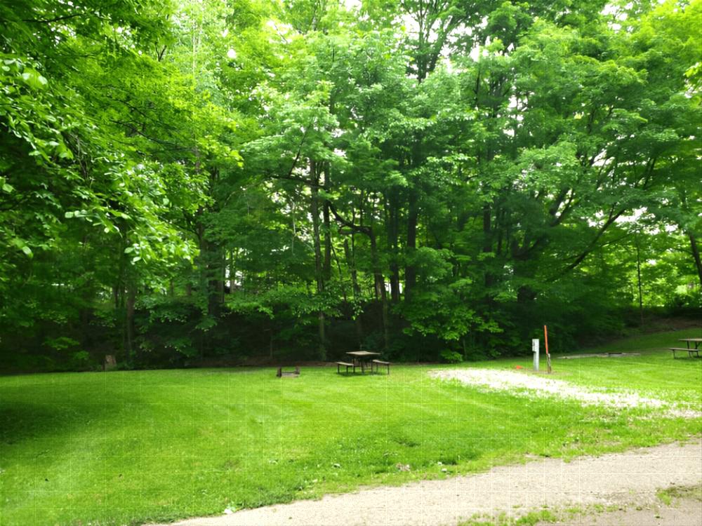 panic site at Stetson's Tumble Hill Campground