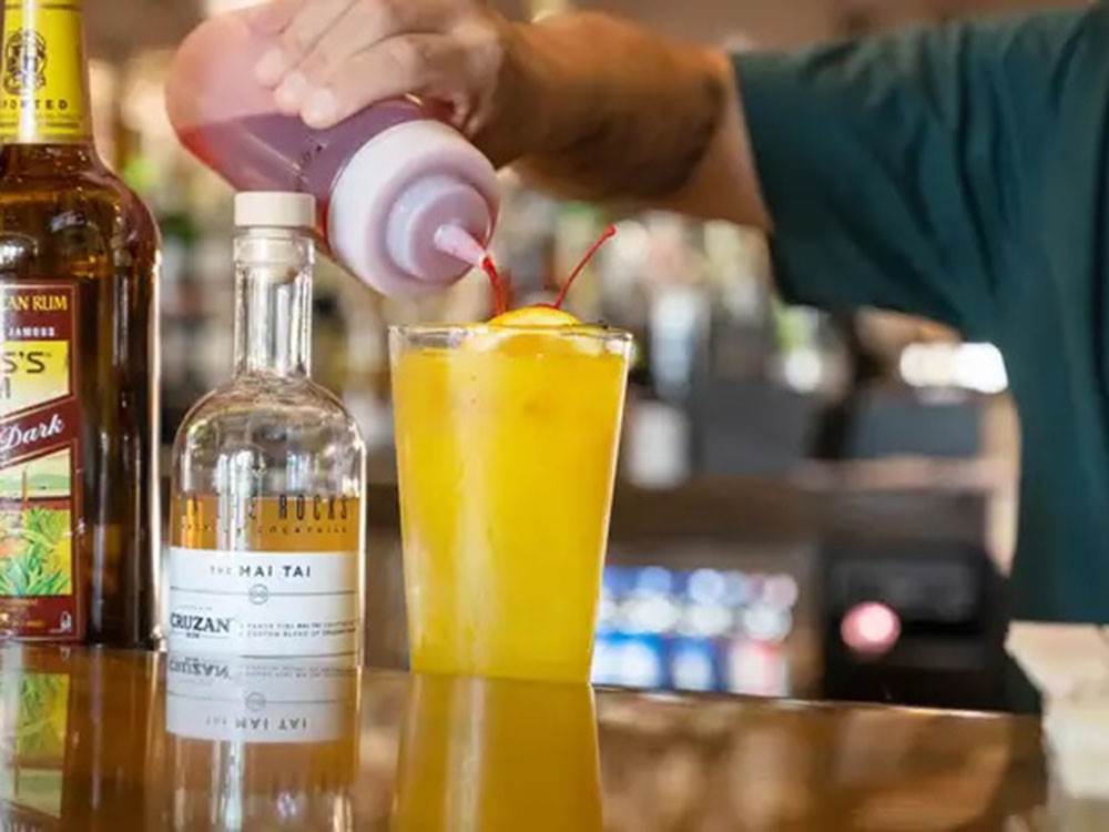 Cocktails being made
