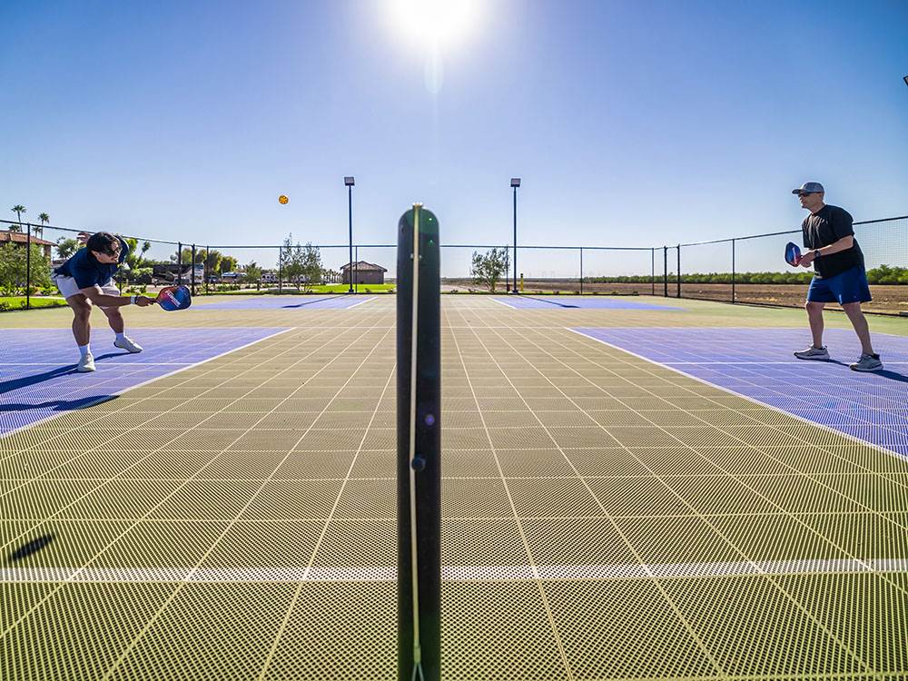 The pickleball court