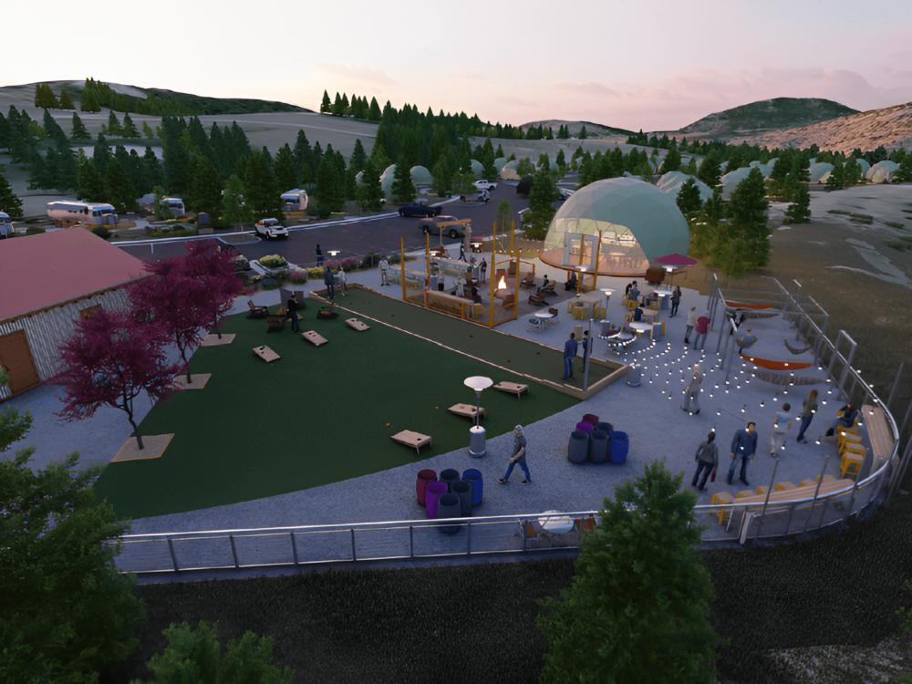 Overhead view at site The Nest at Black Hawk