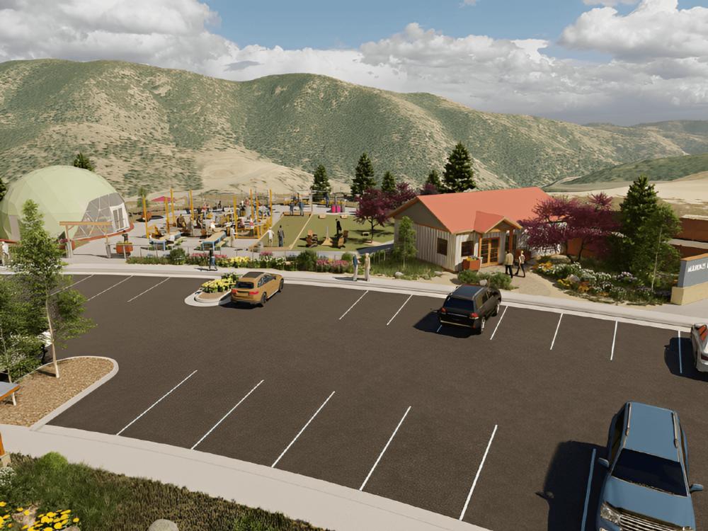 Parking lot at The Nest at Black Hawk