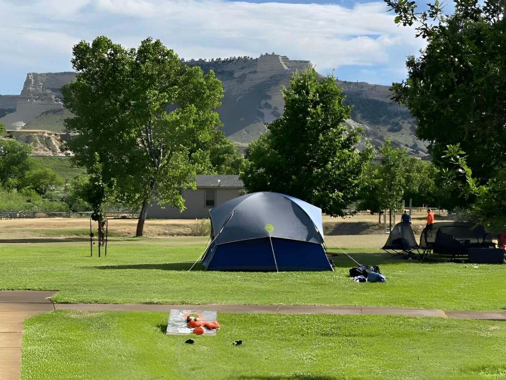 Tent at site Scottsbluff YMCA Trails West Camp