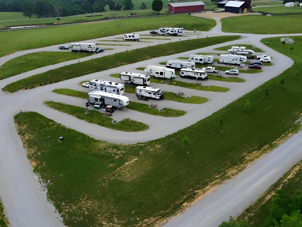Aerial view of the park