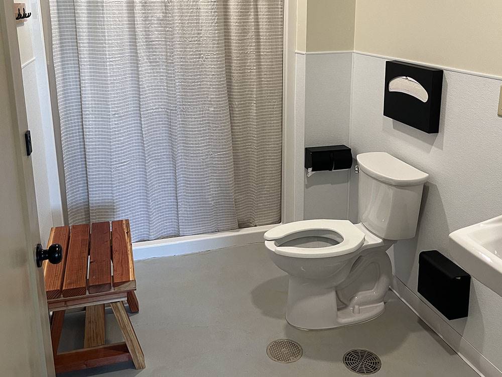 Interior of a restroom