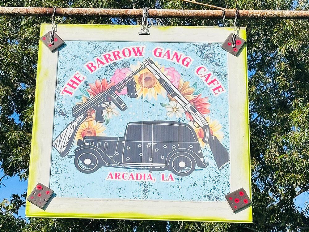 The sign for the restaurant