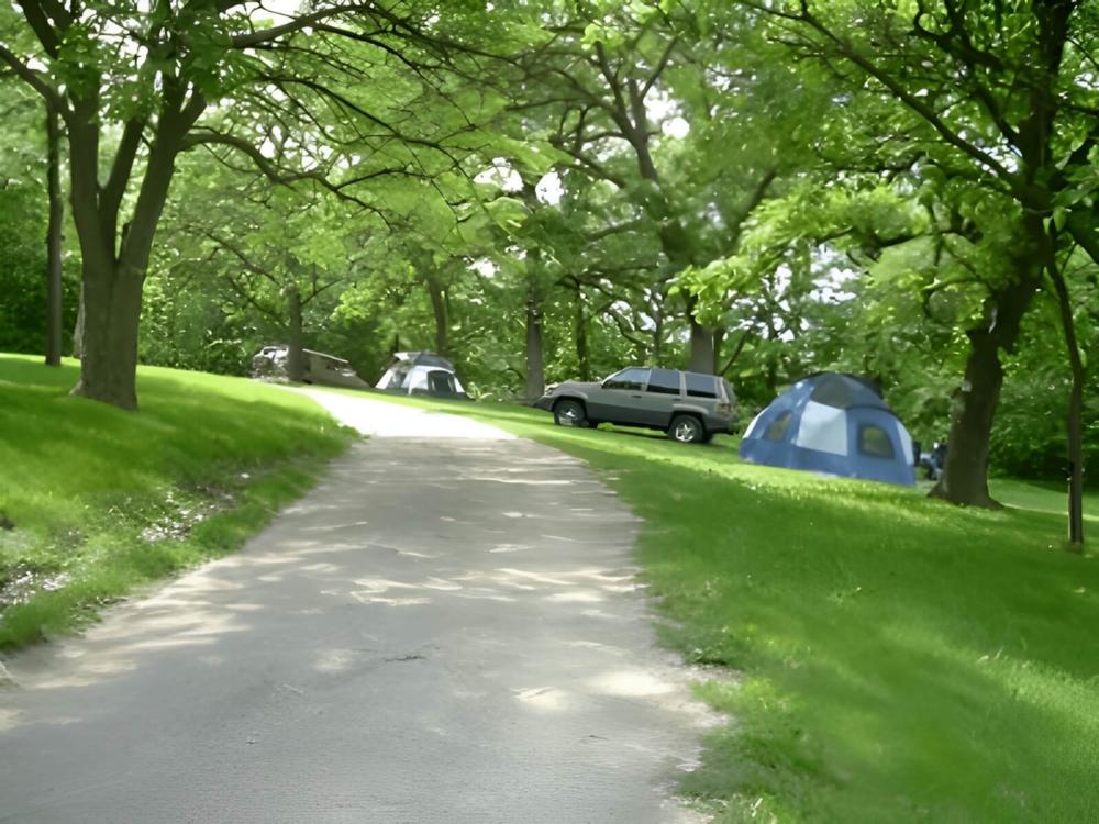 Tents at site Lake Joy Campground