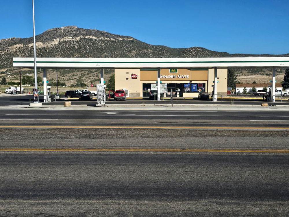 Easy in and out at the gas station