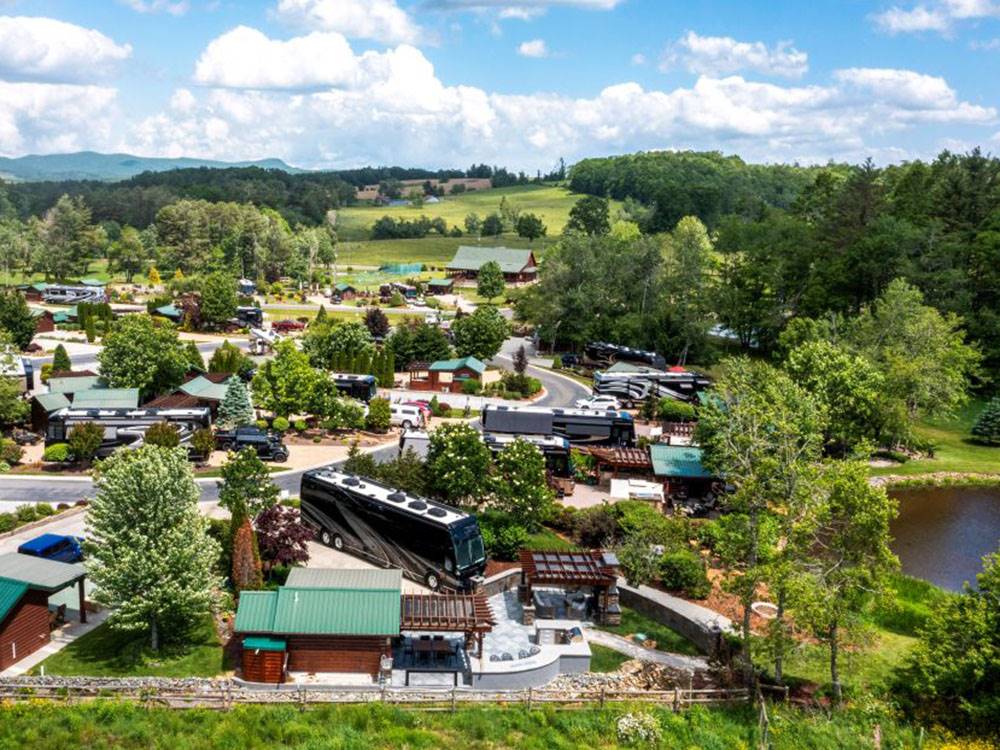Aerial view of grounds