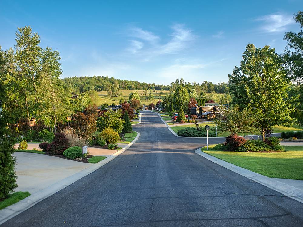 Long, paved road