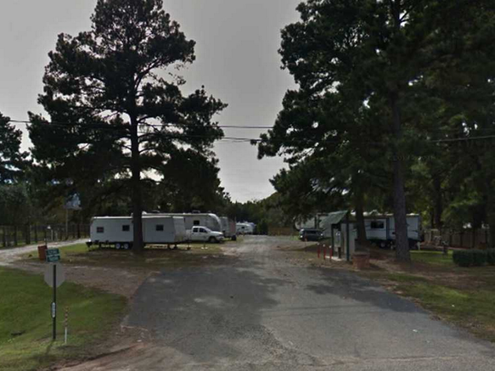 Parked RV's at C & J RV Park