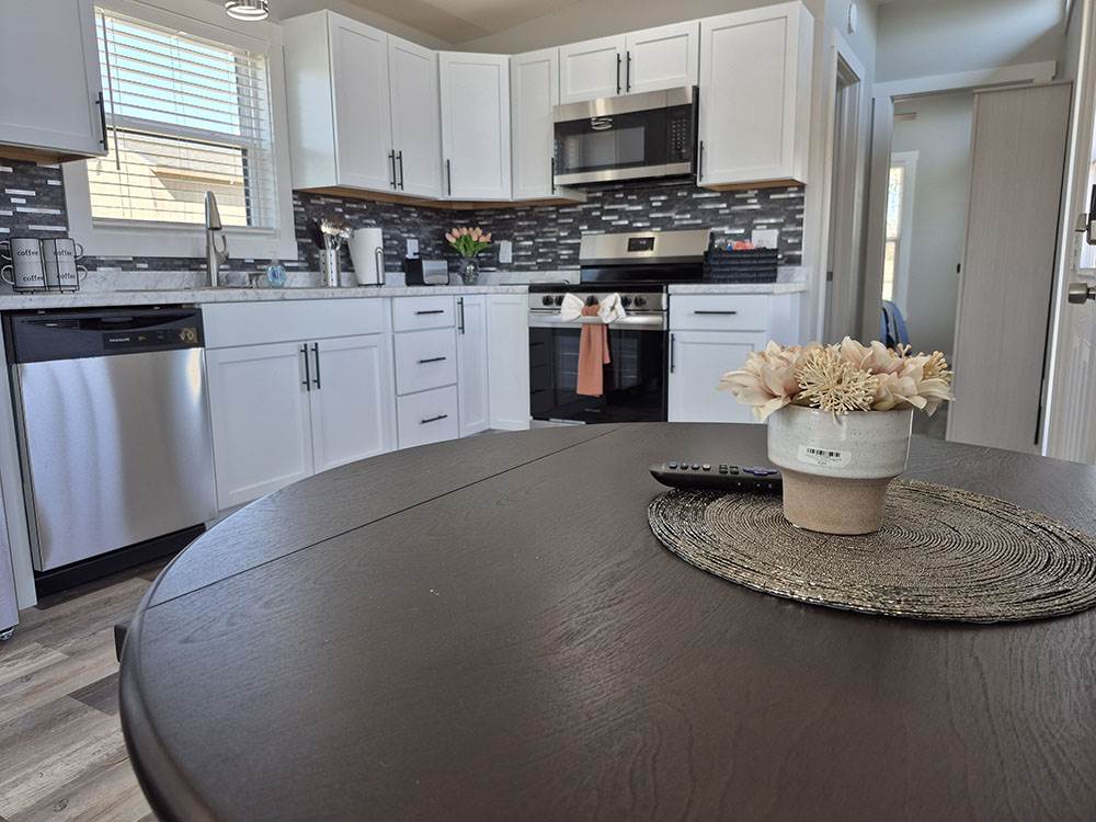 The interior of a rental