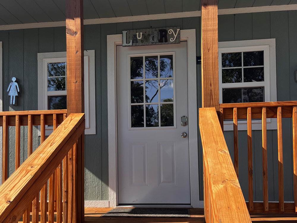 Steps leading to the laundry room