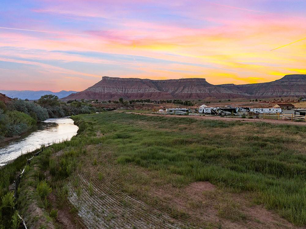 Water by the RV sites