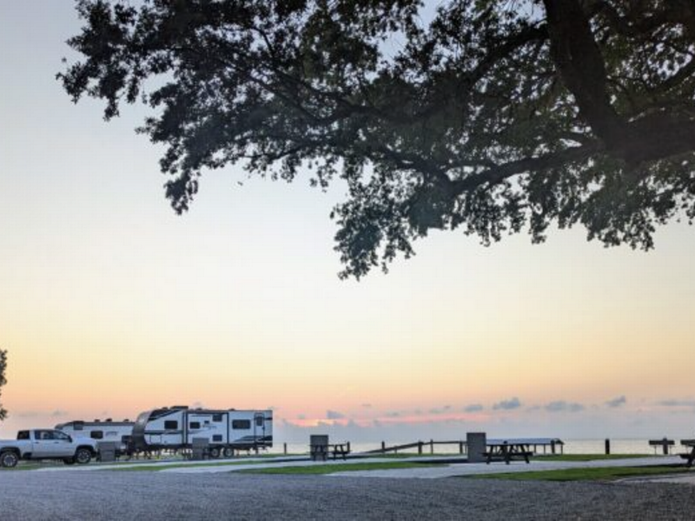 Sunset at the park Fort Morgan RV Park