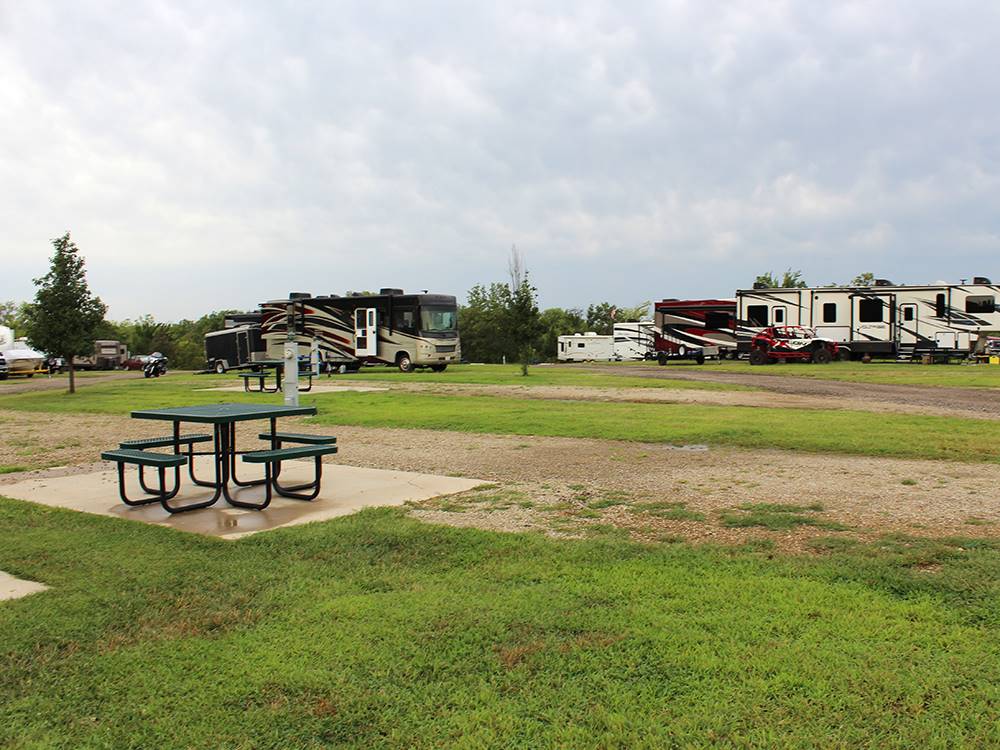 A table near a site