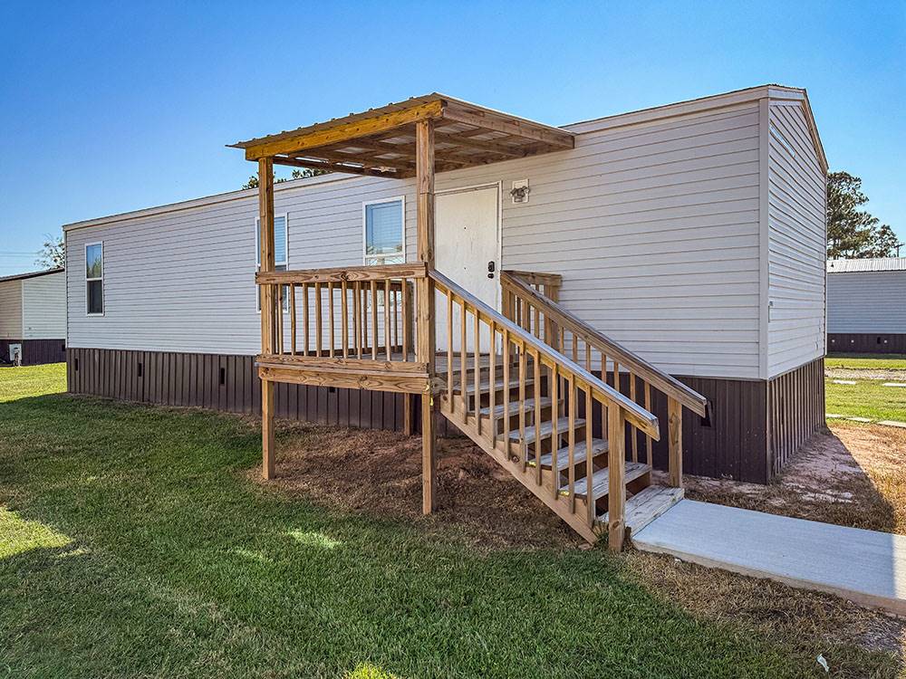 A rental with a covered porch