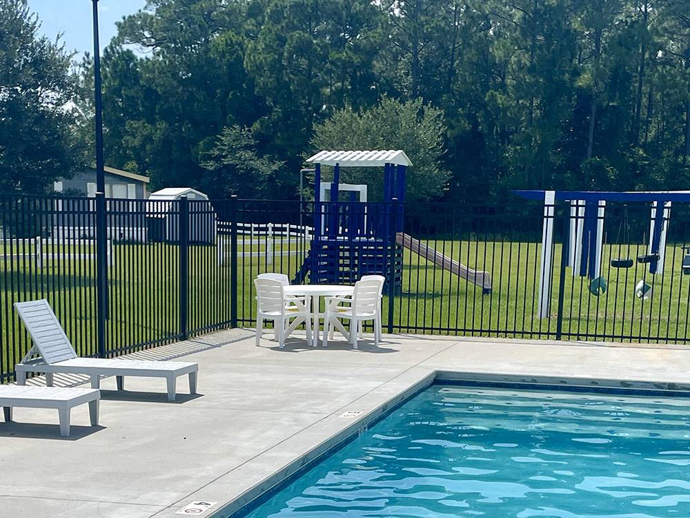 Pool area and seating