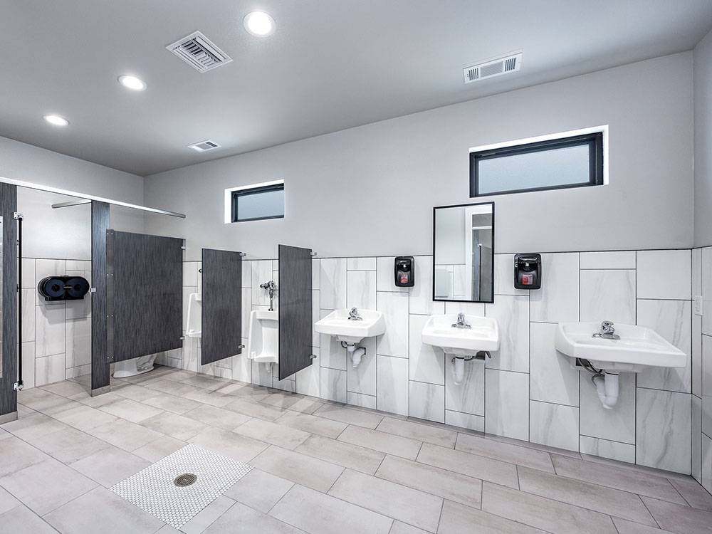 The interior of the bathhouse