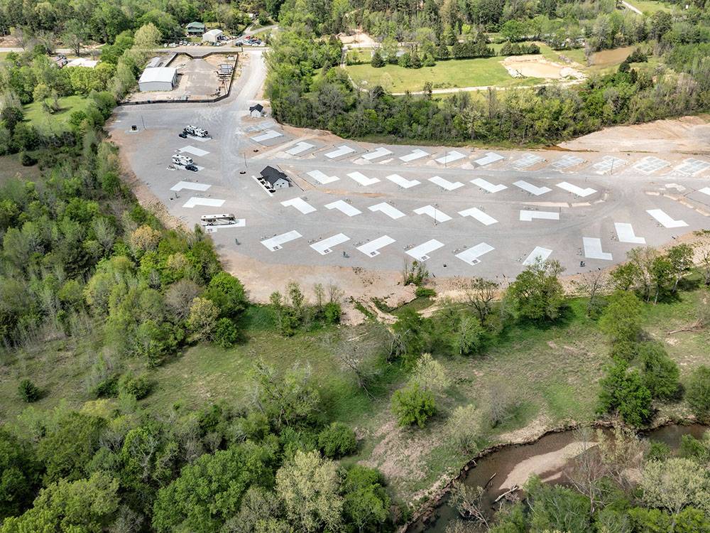 Aerial view of sites
