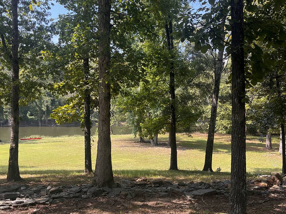 Shaded area near the water