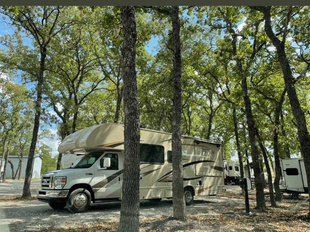 Shady spot at Cozy Hill RV and Cabin Resort