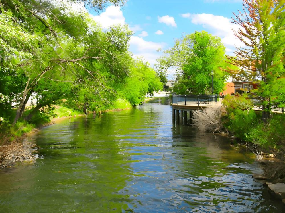 Lake view at site Boyne Country RV Park and Campground