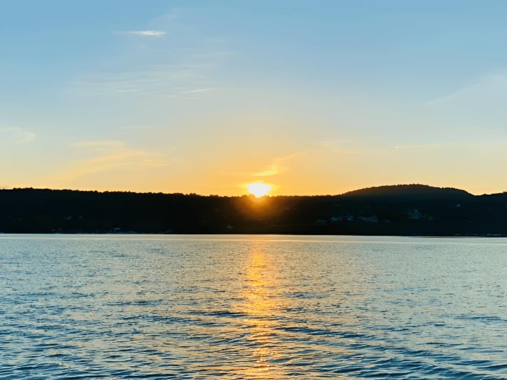 Lake view at site 10 Acres Campground