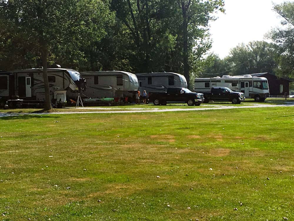 Row of RVs