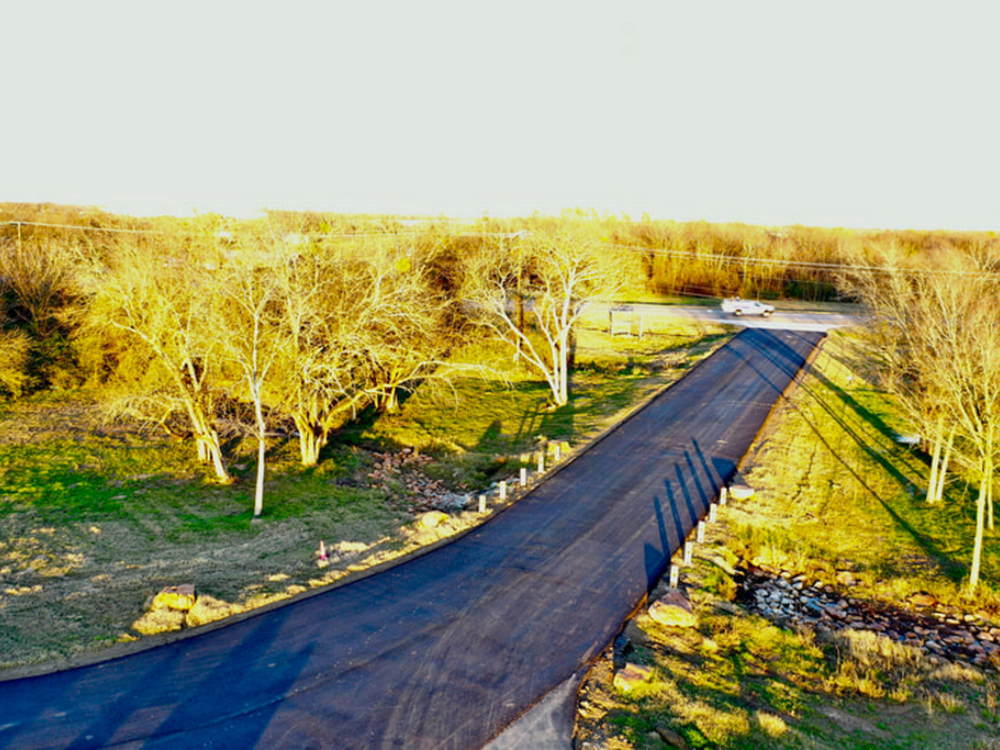 The road to the park at Ladera RV Resort