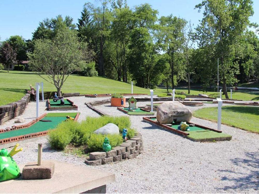 The minigolf course