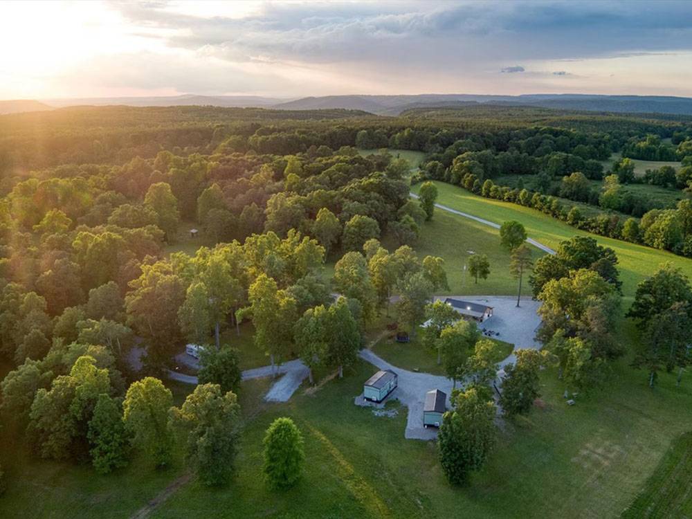 Aerial view of sites