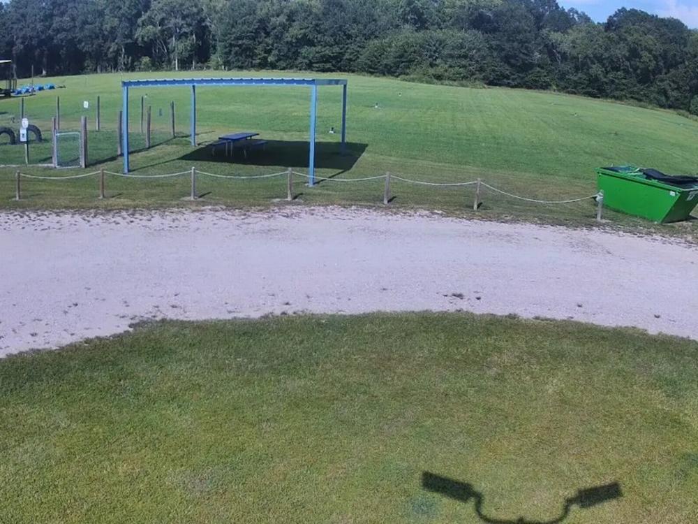 Open grass area at The Good Life RV Park