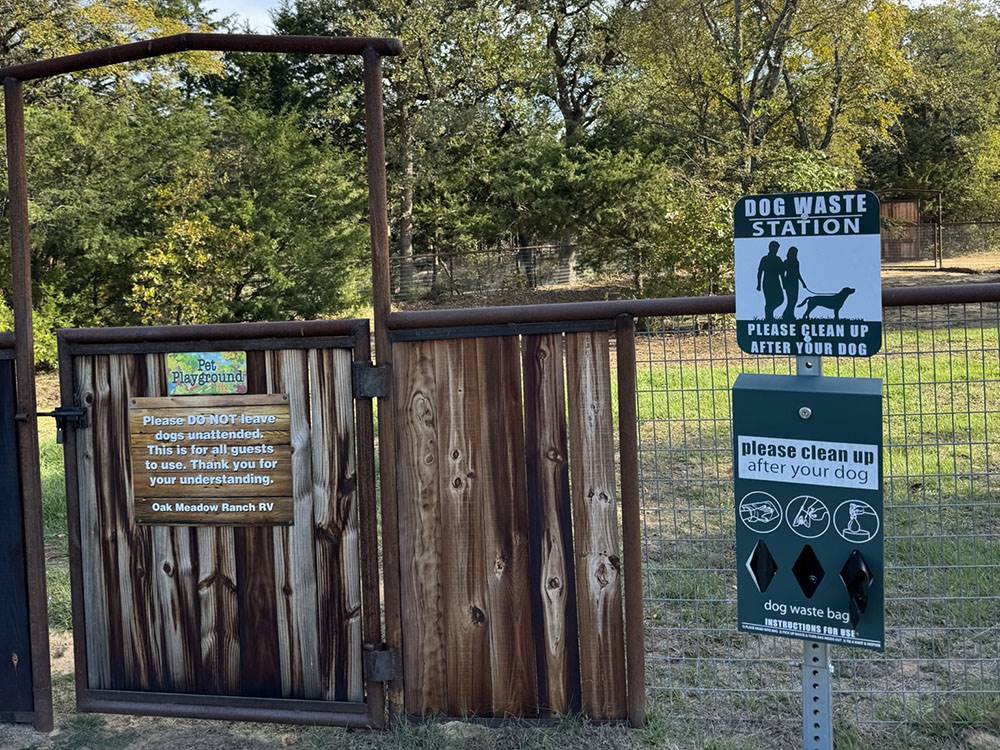 The enclosed dog run