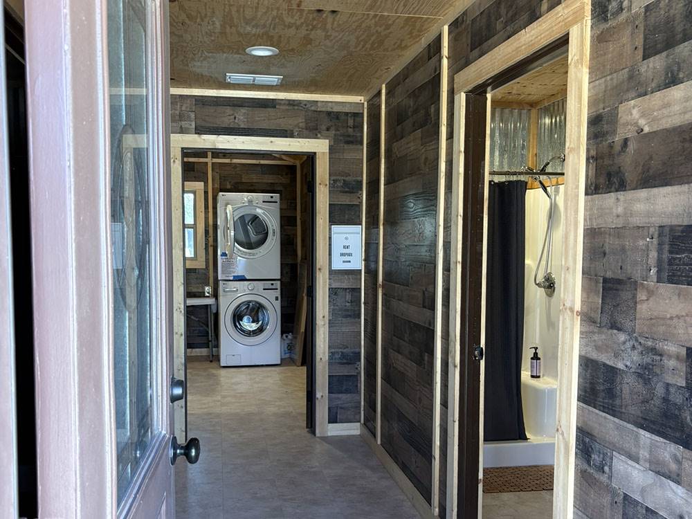 A stackable washer and dryer