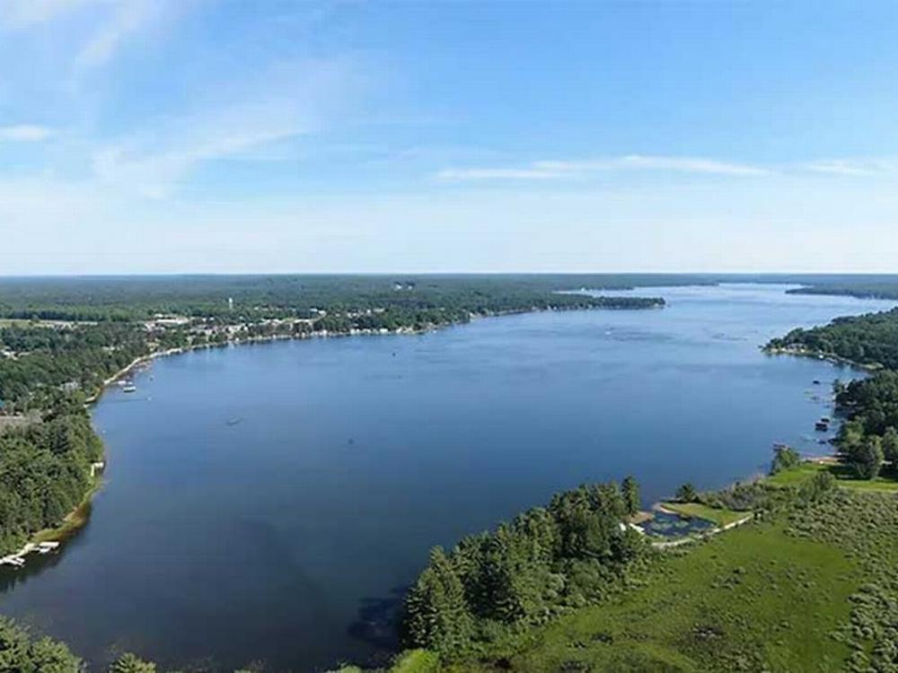 Lake view at Alpen Bluffs Outdoor Resort