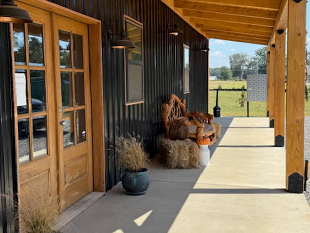 The entrance to the office