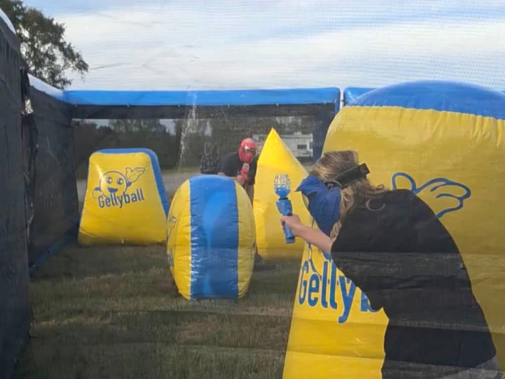 The paintball course