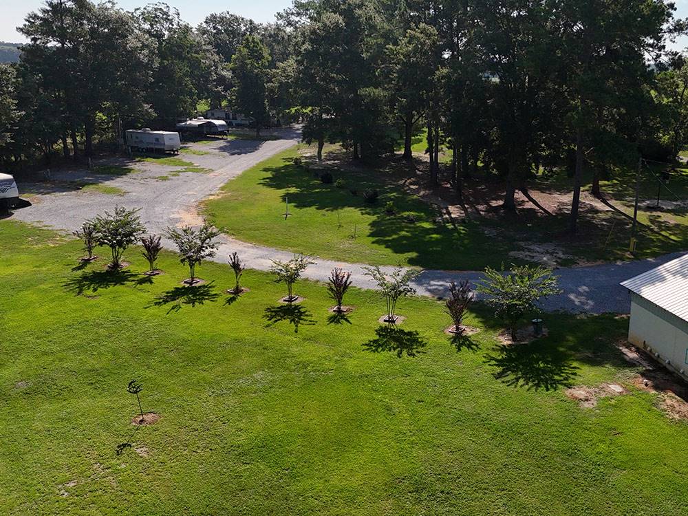 Aerial view of grounds