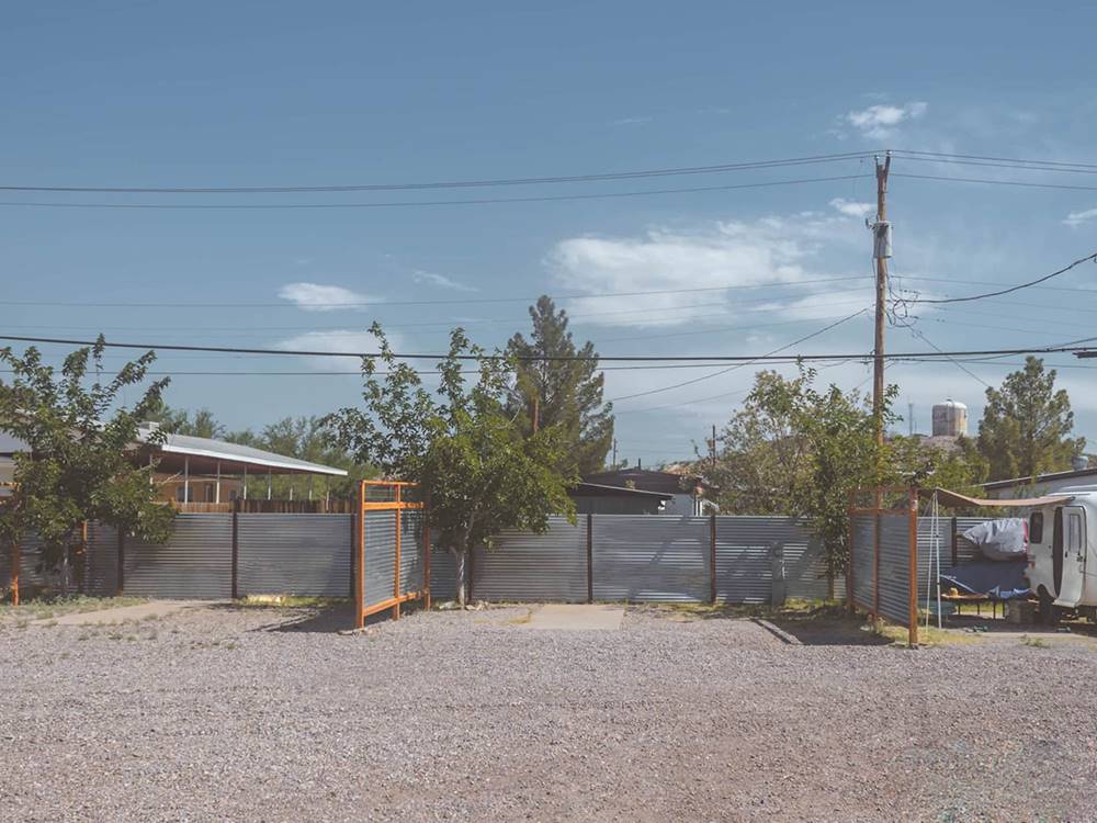 Two empty RV lots