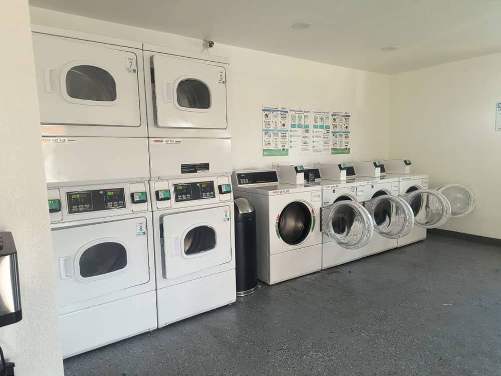 Washers and dryers in the laundry room