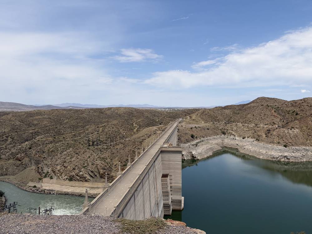 A view of the dam