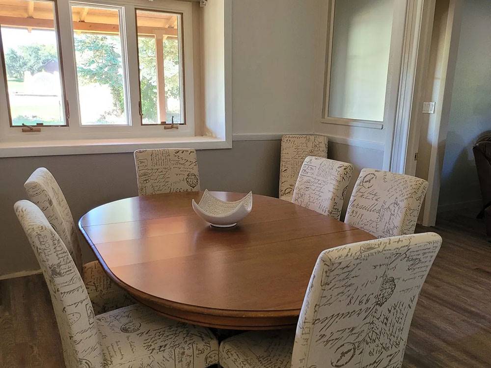 The dining room in the lodge
