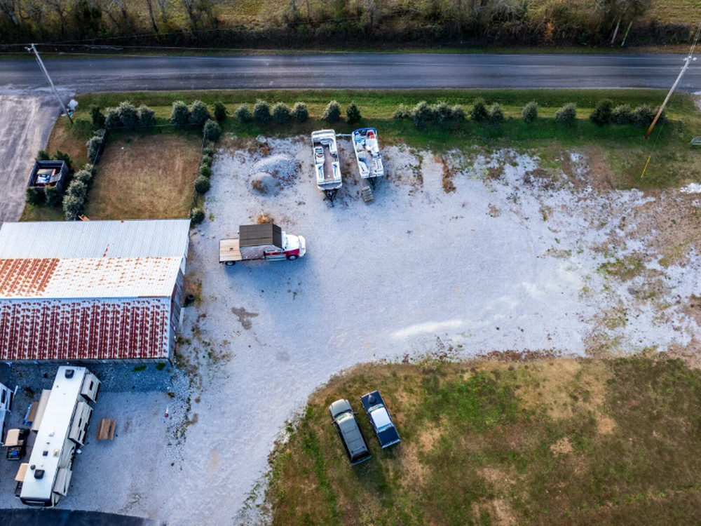 RV sites next to the main road