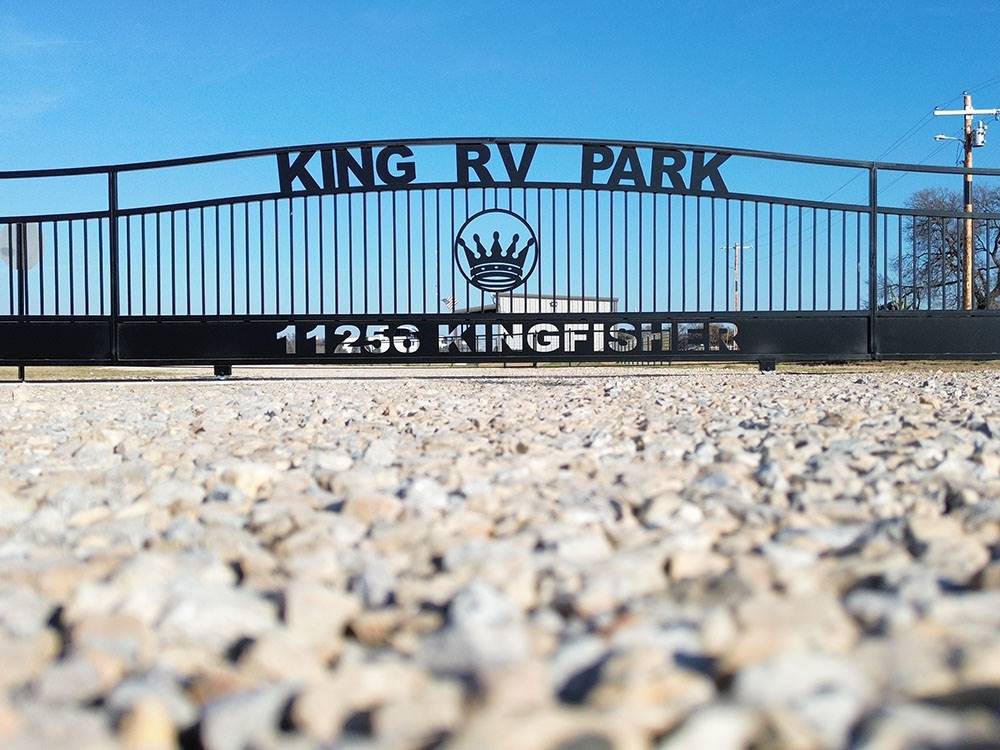 Sign entering park