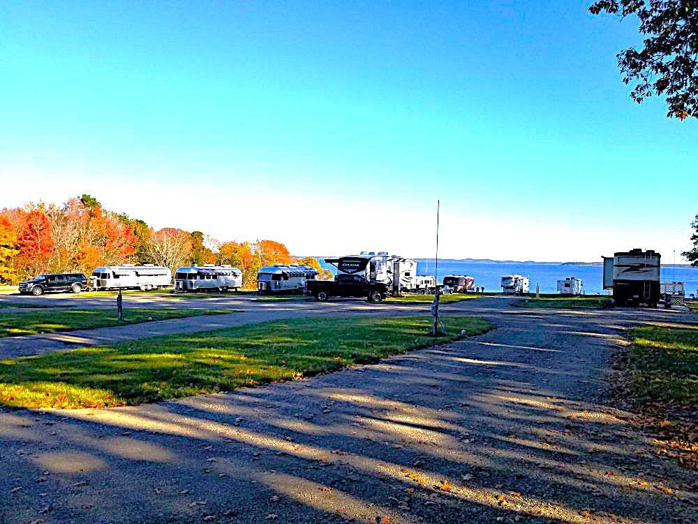 RV sites with an ocean view