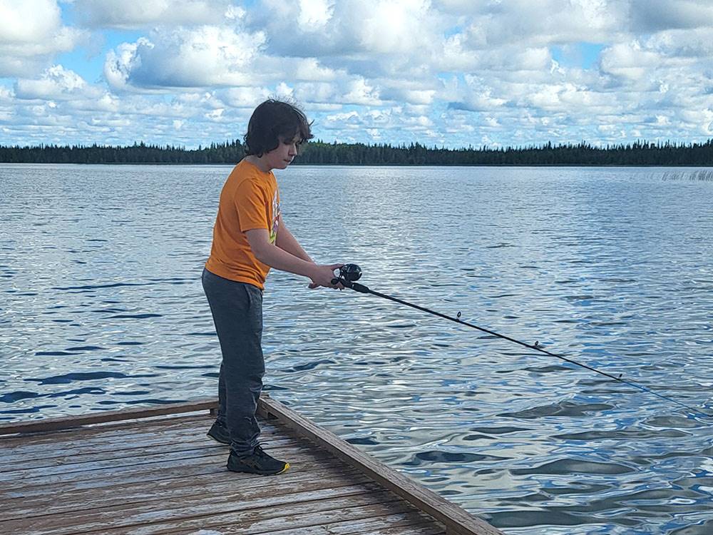 Kid fishing