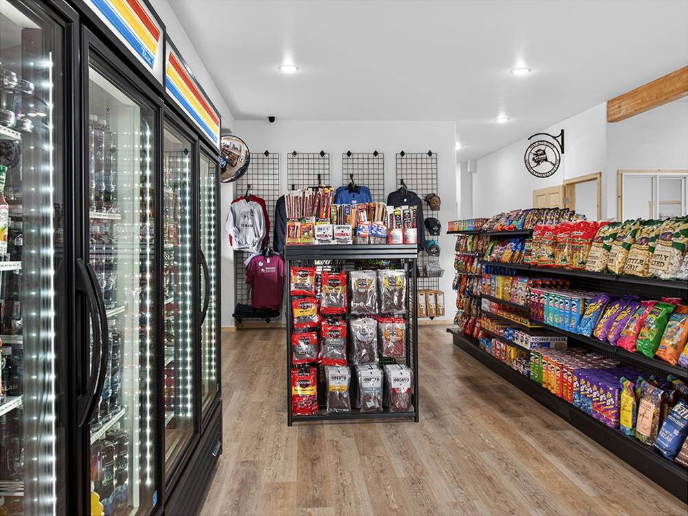 Groceries in the camp store