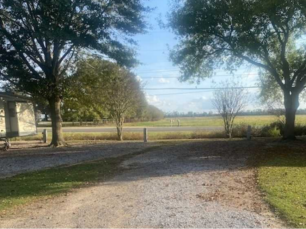 Gravel roads at park